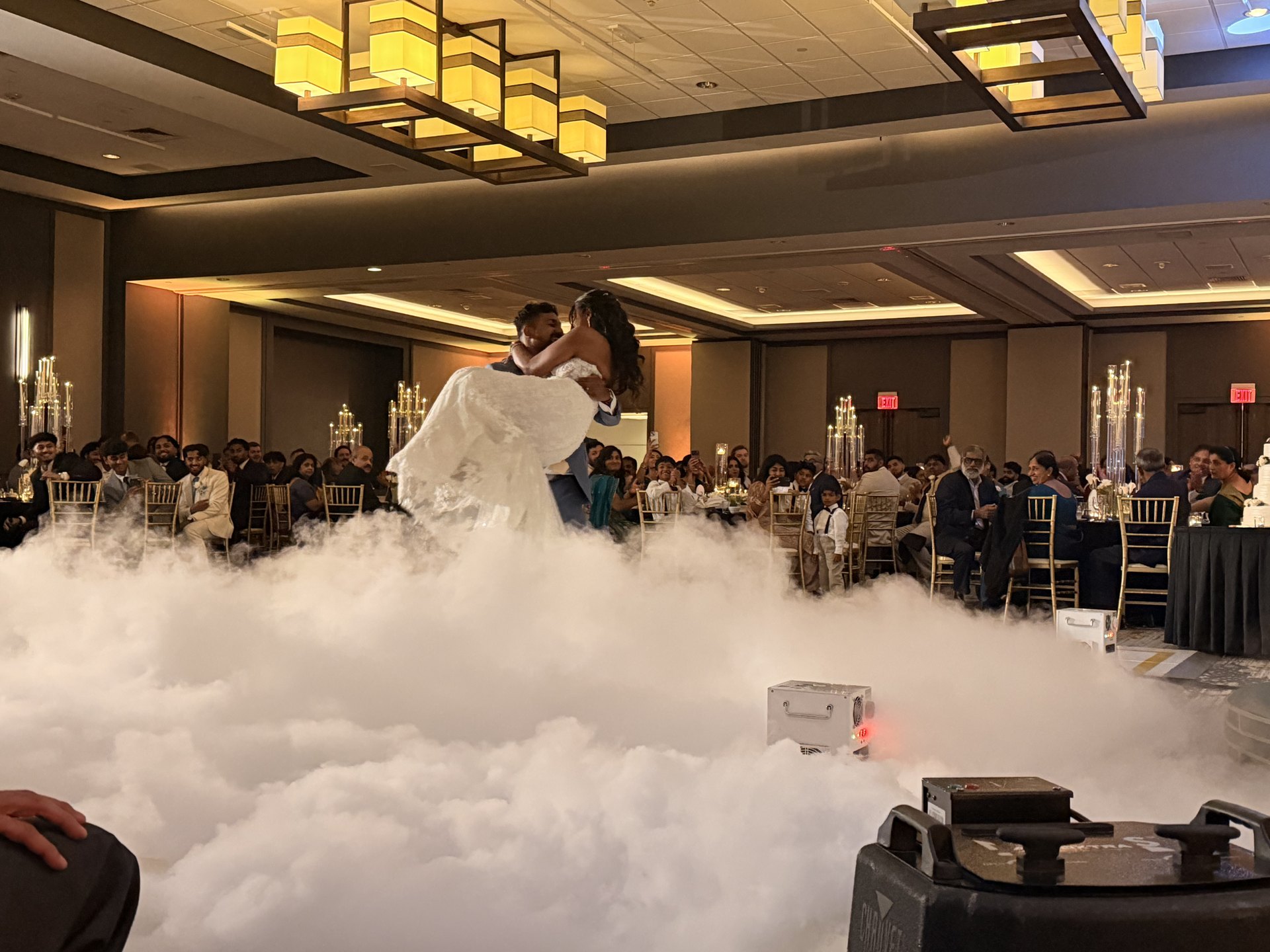 First dance surrounded by low-lying fog — One Idea Entertainment