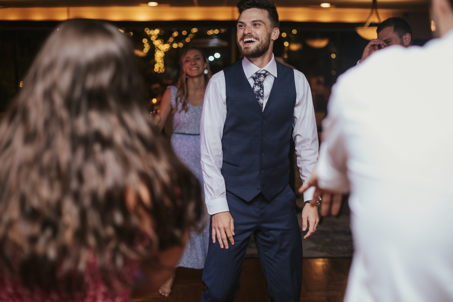 Groom celebrating on the dance floor — One Idea Entertainment
