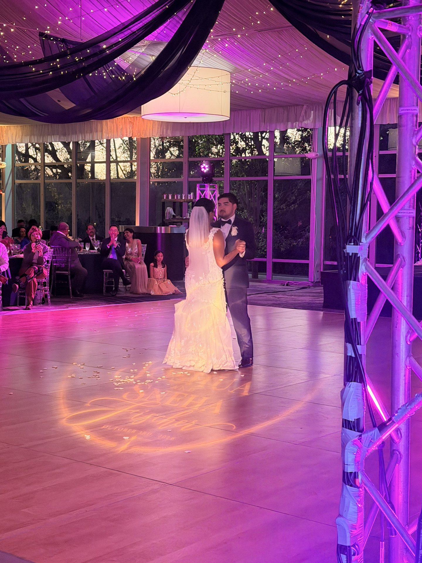 Wedding production and dance-floor lighting — One Idea Entertainment