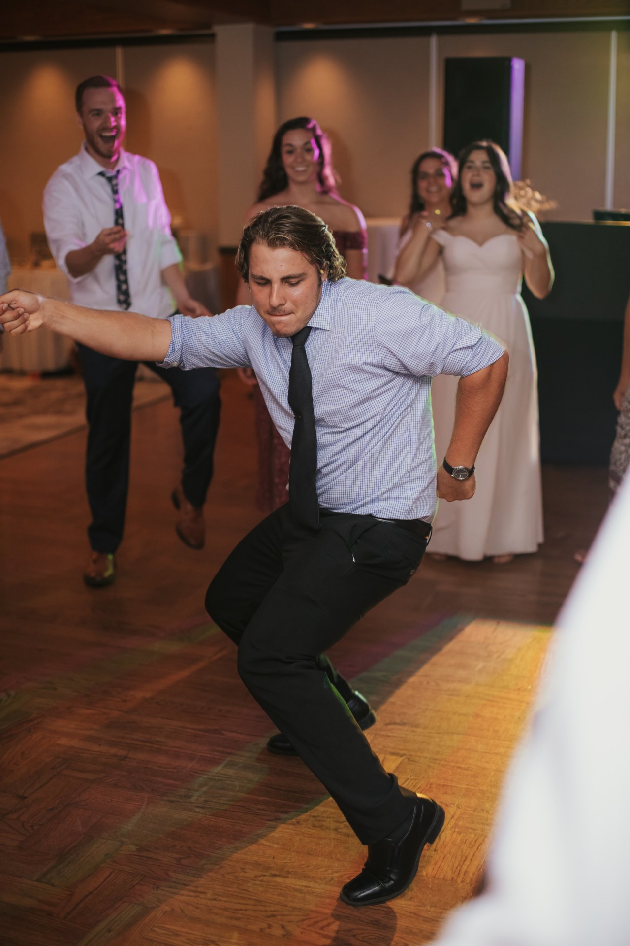 Wedding guests enjoying the dance floor — One Idea Entertainment