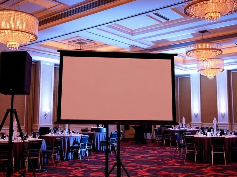 7' × 12' Video Screen with Full Dress